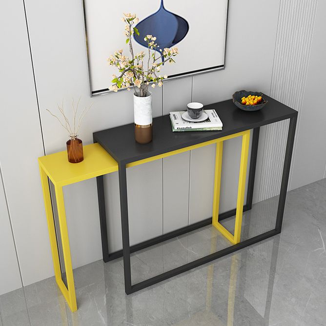 Console Ironcraft Resistente al graffio Tabella 30.70 "Accento rettangolo contemporaneo alto
