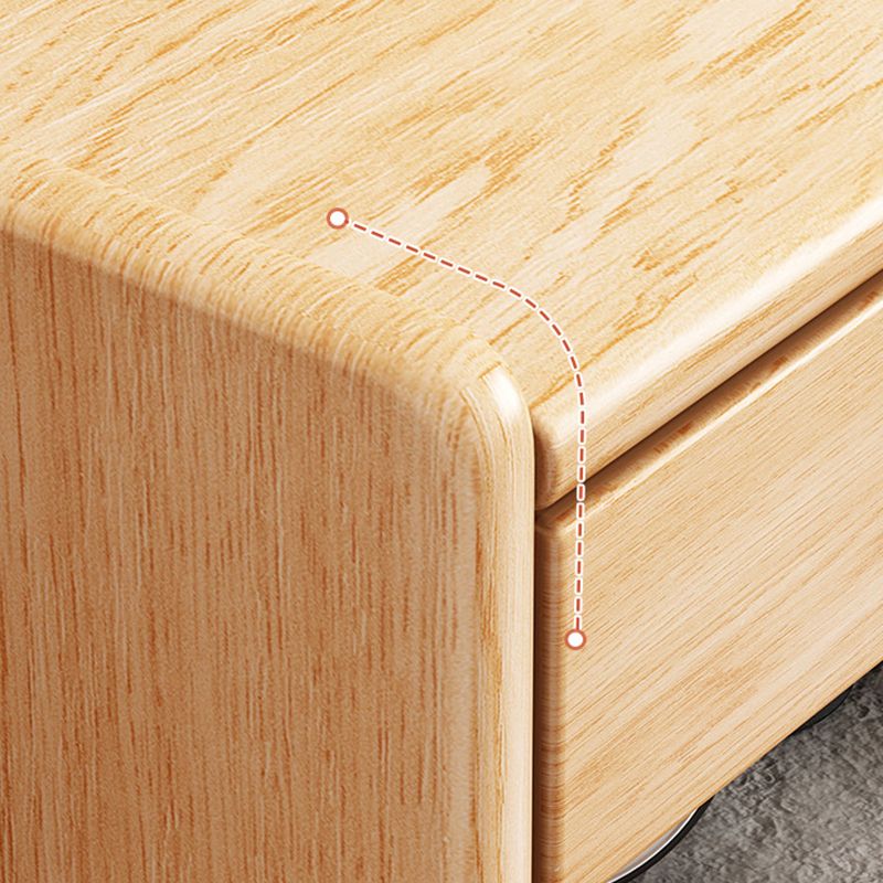 1 Drawer Contemporary Night Table 1 Door Nightstand with Legs ,21.7" Tall Clearhalo 'Bedroom Furniture' 'furn' 'furn_night_stand' 'Furniture' 'night_stand' 'Nightstands' 1200x1200_28c96483-9e3e-488f-9d96-24acfe4a8700
