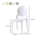 Modern Armless Chair Plastic Open Back Side Chair for Dining Room
