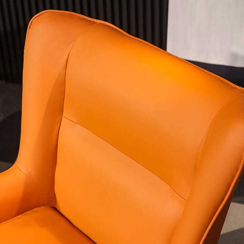 Faux Leather Chair30.7" L x36.6" W x 33.8" H Arms Included Chair Clearhalo 'Accent Chairs' 'accent_chairs' 'Chairs & Seating' 'furn' 'furn_accent_chairs' 'Furniture' 'furniture_accent_chairs' 'Living Room Furniture' 1200x1200_28cad287-83f6-419d-aa17-62d8af9906a4