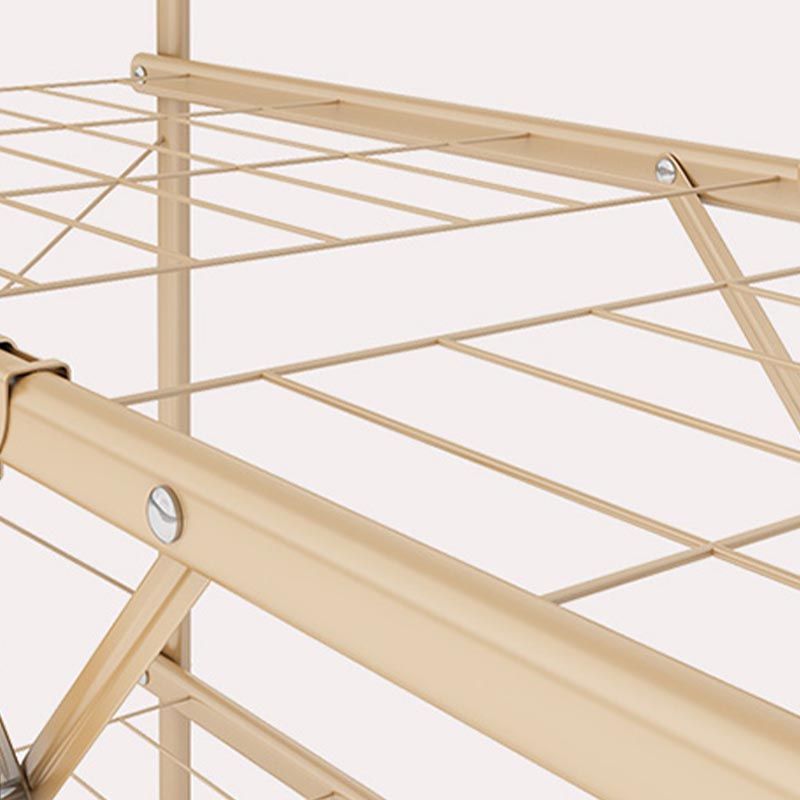 Gouden stalen frame garderobe armoire eigentijdse garderobe voor slaapkamer