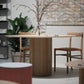 Table à manger ronde de style moderne Table à manger en bois massif pour la maison
