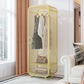 Bedroom Metal Wardrobe Cabinet Industrial Storage Cabinet with Garment Rod