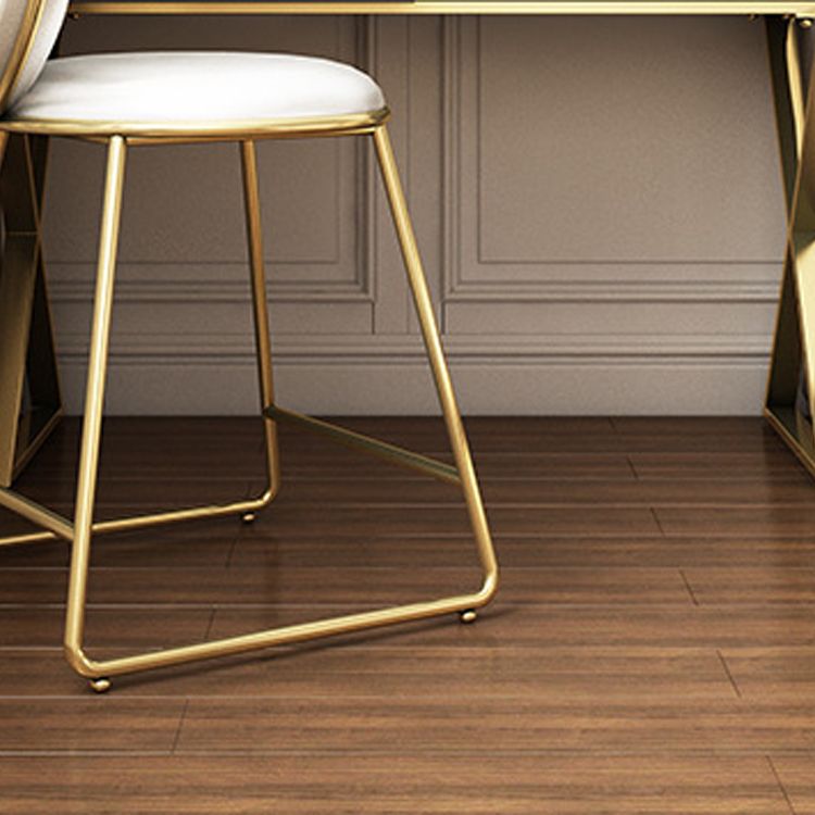 Tocador de maquillaje blanco brillante 15.74 "Juego de tocador de madera ancho con cajones de almacenamiento