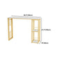 Glam – ensemble de Table de bar rectangulaire, comptoir en pierre, avec tabourets hauts, pour cuisine, 1/2/3 pièces