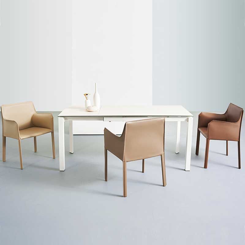 Contemporary Dining Chair 24'' Wide Arm Chair with Solid Back and 4 Metal Legs for Home Use Clearhalo ' kitchen&dining_furn' 'Dining Chairs' 'Dining Tables & Seating' 'dining_chair' 'furn' 'furn_dining_chair' 'Furniture' 'furniture_dining_chair' 'Kitchen & Dining Furniture' 'kitchen' 1200x1200_28d0ae6b-1375-4f43-b308-7ca0ccd04f01