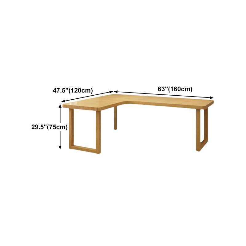 Modern Solid Wood Desk Natural L-Shape Office Writing Desk Excluding Chairs Clearhalo 'furn' 'furn_office_desk' 'Furniture' 'Office Desks' 'Office Furniture' 'office_desk' 1200x1200_28d2e3c0-a7d5-44cb-abce-9ed671bc09e0