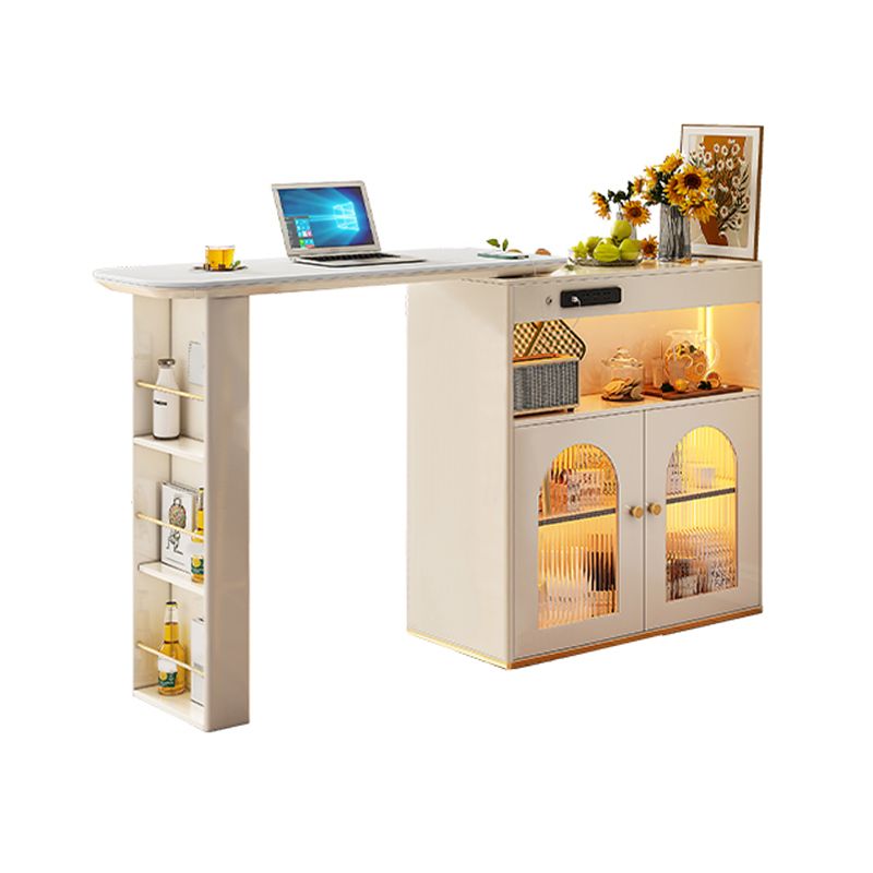 Set da pranzo multiuso moderno con piano in pietra sinterizzata da 1/2/3 pezzi per la casa