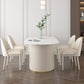 Metal Traditional Luxury Oval Table Sintered Stone Table for Dining Room Clearhalo ' dining_table' 'Dining Tables & Seating' 'Dining Tables' 'furn' 'furn_dining_table' 'Furniture' 'furniture_dining_table' 'Kitchen & Dining Furniture' 'kitchen&dining_furn' 'kitchen' 'kitchen_dining_table' 1200x1200_28d487a4-4e93-48e0-b155-52c0fb8a342b