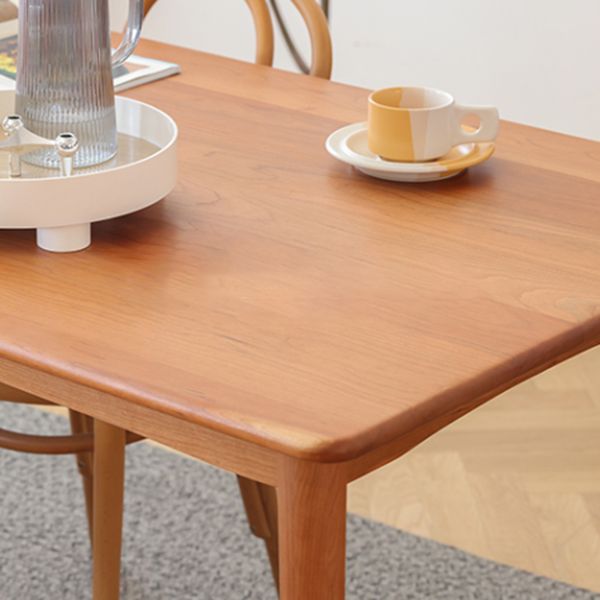 Rectangle Dining Site Table Contemporary Style Solid Wood Table with 4 Legs Clearhalo ' dining_table' 'Dining Tables & Seating' 'Dining Tables' 'furn' 'furn_dining_table' 'Furniture' 'furniture_dining_table' 'Kitchen & Dining Furniture' 'kitchen&dining_furn' 'kitchen' 'kitchen_dining_table' 1200x1200_28d53543-4c82-4032-9fac-5b1f99a1b9c9
