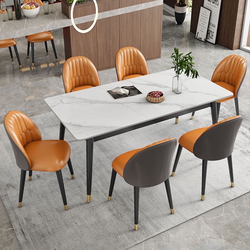 Modern Style Sintered Stone Dining¬†Room¬†Set with Rectangle Shape Dining Table Furniture Clearhalo 'Dining Room Sets' 'Dining Tables & Seating' 'dining_room_set' 'furn' 'furn_dining_room_set' 'Furniture' 'furniture_dining_room_set' 'Kitchen & Dining Furniture' 'kitchen&dining_furn' 'kitchen' 1200x1200_28d56561-194f-4e8b-a52d-fbd606603cf0