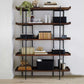 Wooden Standard Bookcase Industrial Open Back Bookshelf with Shelves Clearhalo 'Bookcases' 'furn' 'furn_bookcases' 'Furniture' 'Office Furniture' 1200x1200_28d782be-7d8a-495c-9733-08034ddc0810