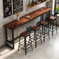 Rectangle Wood Bar Table Contemporary Bar Dining Table with Trestle Base Clearhalo 'Bar Furniture' 'Bar Tables' 'bar_tables' 'furn' 'furn_bar_tables' 'Furniture' 'furniture_bar_tables' 'Kitchen & Dining Furniture' 1200x1200_28d8733f-b42e-4558-b888-60dacf784575