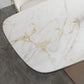 Luxury Sintered Stone Top Dining Table Rectangle Table with Metal Pedestal in Rose Gold Clearhalo ' dining_table' 'Dining Tables & Seating' 'Dining Tables' 'furn' 'furn_dining_table' 'Furniture' 'furniture_dining_table' 'Kitchen & Dining Furniture' 'kitchen&dining_furn' 'kitchen' 'kitchen_dining_table' 1200x1200_28da2f01-a7c8-4696-afcf-e3e9cb4c0af2