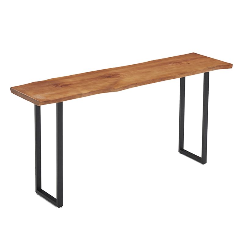 Mesa de barra de madera maciza rectángulo industrial Juego de 1/5 piezas de mesa con heces