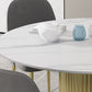 Glam 1/7 Pieces Dining Set Round Stone Dining Table for Dining Room Clearhalo 'Dining Room Sets' 'Dining Tables & Seating' 'dining_room_set' 'furn' 'furn_dining_room_set' 'Furniture' 'furniture_dining_room_set' 'Kitchen & Dining Furniture' 1200x1200_28dd281d-c69b-40dc-8581-09adf316a050