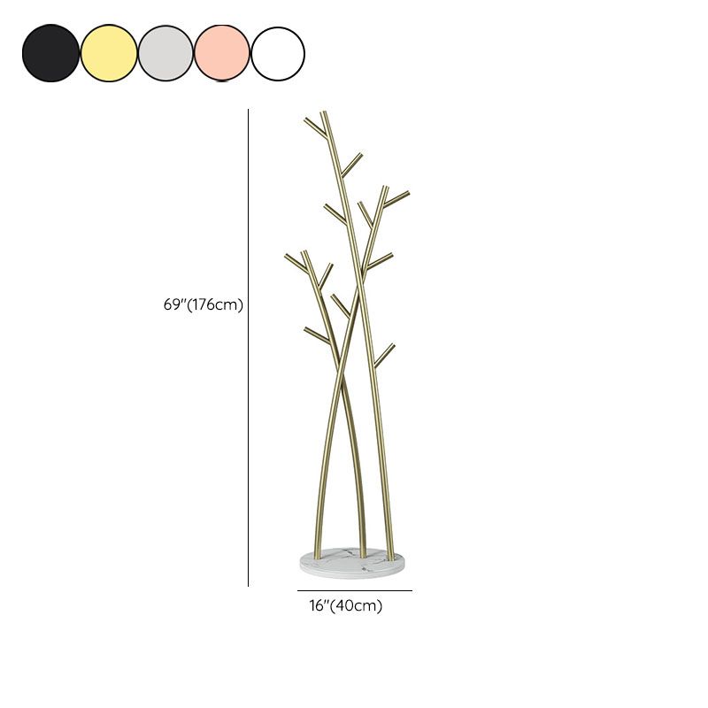 ステンレススチールコートラックフリーランディングコートラックラグジュアリーブランチホールスタンド