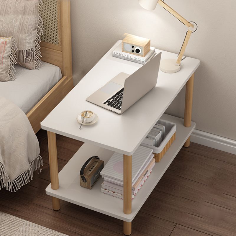 Modern Rectangular/Square Corner Table Wood Side End Table for Living Room