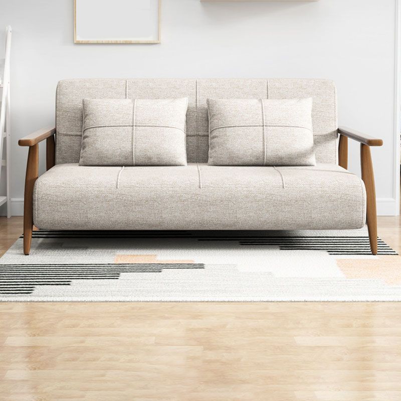 Convertible Sofa Square Arm Tight Back Sofa Bed 34.65 Inch Wide