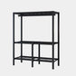 Black Steel Frame Wardrobe Contemporary Folding Wardrobe Armoire Clearhalo 'Armoires & Wardrobes' 'armoires_wardrobes' 'Bedroom Furniture' 'furn' 'furn_armoires_wardrobes' 'Furniture' 1200x1200_28e08ab6-ce0b-4047-bee2-a5630f556430