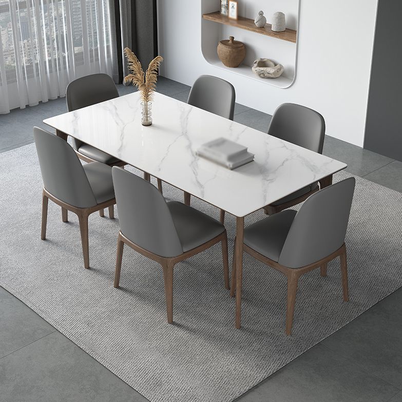 Modern Rectangle Sintered Stone Top Dining Set 1/2/3/4/5/7 Pieces Dining Table with Chairs Clearhalo 'Dining Room Sets' 'Dining Tables & Seating' 'dining_room_set' 'furn' 'furn_dining_room_set' 'Furniture' 'furniture_dining_room_set' 'Kitchen & Dining Furniture' 1200x1200_28e1c4d8-2b67-4b72-b029-804dc34c704e