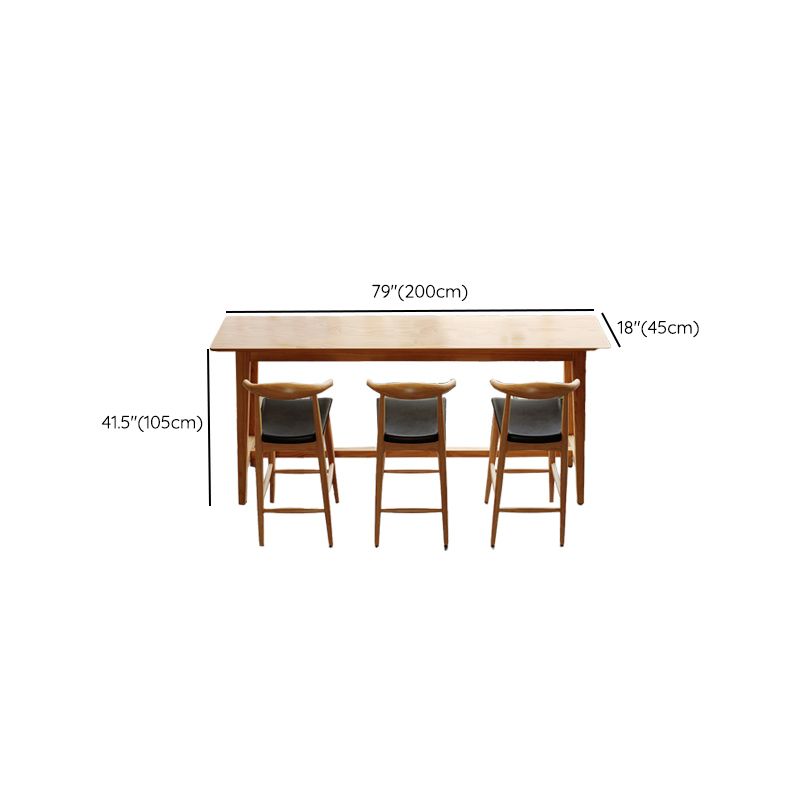 1/4 Pieces Table and Stool Set Modern Solid Wood Pub Dining Set Clearhalo 'Bar Furniture' 'furn' 'furn_home_bar_bar_sets' 'Furniture' 'Home Bars & Bar Sets' 'home_bar_bar_sets' 'Kitchen & Dining Furniture' 1200x1200_28e2fe1a-7e56-4065-ba45-ff152395a053