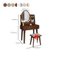 Traditions Dressing Table Cherry Bedroom Lighted Mirror Standing Make-up Vanity Clearhalo 'Bedroom Furniture' 'furn' 'furn_makeup_vanities' 'Furniture' 'Makeup Vanities' 'makeup_vanities' 1200x1200_28e3654f-17d0-4a33-8976-787691d79d1a