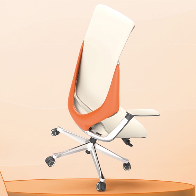 Armes fixes chaise de bureau moderne en cuir sans chaise de bureau ergonomique pénible