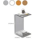 C-Shape Sofa Side Accent Table Plastic Contemporary Side Table Clearhalo 'Coffee & Accent Tables' 'End & Side Tables' 'end_side_tables' 'furn' 'furn_end_side_tables' 'Furniture' 'Living Room Furniture' 1200x1200_28e4a284-6da6-474f-b2b7-4da67bef10e5