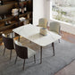Nordic Dining Set 1/4/5 Pieces Sintered Stone Dining Table with Leather Chairs Clearhalo 'Dining Room Sets' 'Dining Tables & Seating' 'dining_room_set' 'furn' 'furn_dining_room_set' 'Furniture' 'furniture_dining_room_set' 'Kitchen & Dining Furniture' 1200x1200_28e54563-31f3-4333-a4d7-f6fa5985ff04