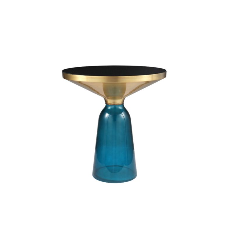 Modernism Pedestal 1 Single Coffee Table Round Glass Cocktail Table Clearhalo 'Coffee & Accent Tables' 'Coffee Tables' 'coffee_tables' 'furn' 'furn_coffee_tables' 'Furniture' 'Living Room Furniture' 1200x1200_28e5f1b0-1b88-4abd-bec7-c5a7739f5bbf