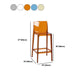 Scandinavian Armless Bar Stool Acrylic Low Back Counter Stool Clearhalo 'Bar Furniture' 'Bar Stools' 'bar_stools' 'furn' 'furn_bar_stools' 'Furniture' 'Kitchen & Dining Furniture' 1200x1200_28e624b8-2d6d-4cfd-9865-f9f30e058b3b