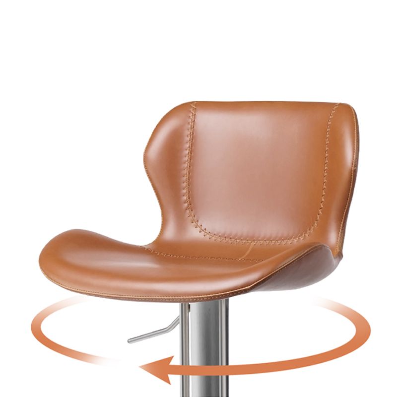 ブリストル用レザーバースツール調節可能なローバックカウンタースツール