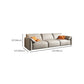Contemporary Leather Wood Frame Pillow Top Arm Sofa For Living Room