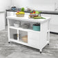 33.46" High Rolling Industrial Kitchen Island Stone Kitchen Island Table Clearhalo 'furn' 'furn_kitchen_islands_carts' 'Furniture' 'Kitchen & Dining Furniture' 'Kitchen Islands & Carts' 'kitchen_islands_carts' 1200x1200_28e938dc-c6e7-4fc2-9f8f-8ef628891c09