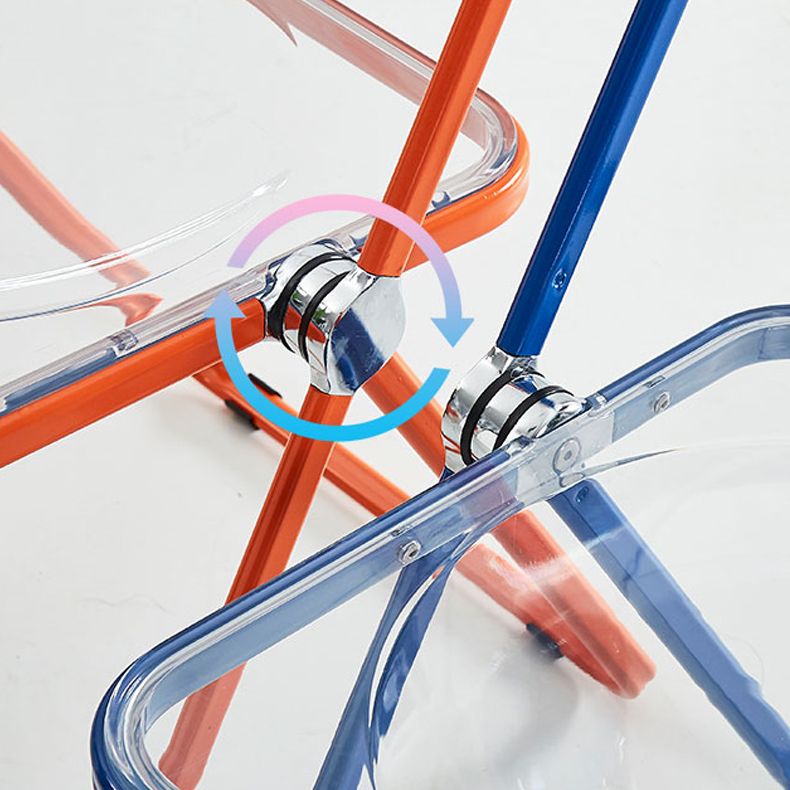 Modern Indoor-Outdoor Chair Home Metal Side Chair Folding Open Back Dining Side Chair Clearhalo ' kitchen&dining_furn' 'Dining Chairs' 'Dining Tables & Seating' 'dining_chair' 'furn' 'furn_dining_chair' 'Furniture' 'furniture_dining_chair' 'Kitchen & Dining Furniture' 'kitchen' 1200x1200_28e94c9d-b0df-4fe6-a215-f75a4915144f