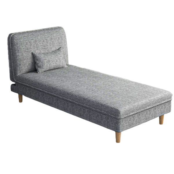 Skandinavischer armloser Akzentstuhl mit 3-Positionen-Liege-Chaiselounge-Couch