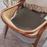 Modern Simple Arm stoel houten frame eetstoel stoel voor thuisgebruik