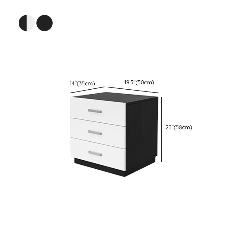 Mesa de madera de faux contemporánea de gabinete con cajones