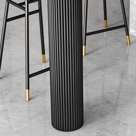 Glamstil Oval Stone Top Pub Tabelle 42 Zoll Höhe Island Tisch