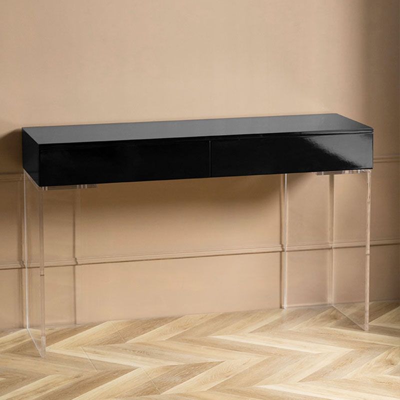 Contemporary Acrylic Vanity Desk 2-Drawer Vanity Dressing Table