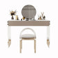 Contemporary Wood/Marble Make-up Vanity With Drawer for Bedroom