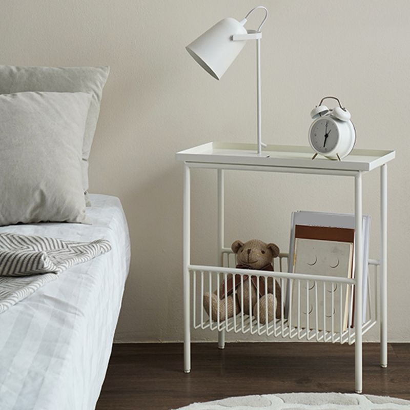 Tabella di fascia alta del vassoio contemporaneo 21.65 "tavolino in metallo alto