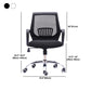 Contemporary Microfiber Adjustable Ergonomic Chair Mid-Back Conference Arm Chair