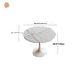 Round Top Dining Table Contemporary Table with Pedestal Base Clearhalo 'Dining Tables & Seating' 'Dining Tables' 'dining_table' 'Furniture' 'furniture_dining_table' 'Kitchen & Dining Furniture' 1200x1200_28f022d6-fbc5-4b21-9336-f3981b75fd26