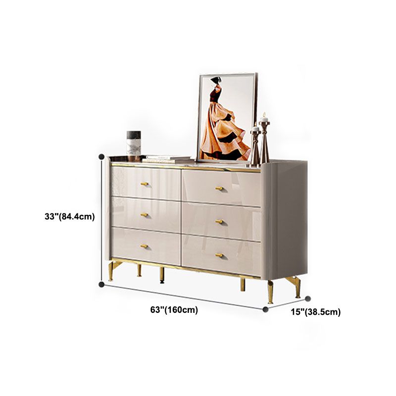Stone Glam Chest Slaapkamer opbergkist in wit met laden