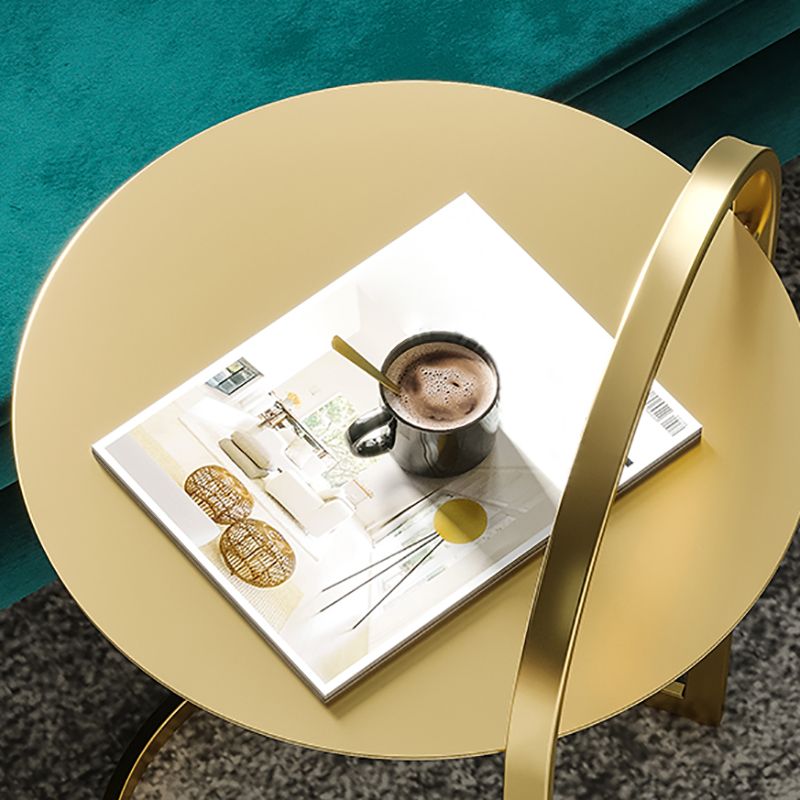 Mesa moderna de la mesa de acento redondo de la mesa nocturna para el dormitorio, 14 "W