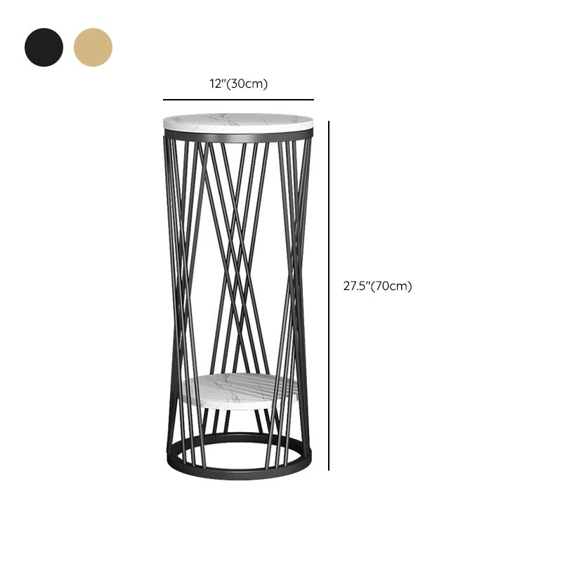 Mid-Century Contemporary Solid Marble Round/Square Frame Living Room Side End Table Clearhalo 'Coffee & Accent Tables' 'End & Side Tables' 'end_side_tables' 'furn' 'furn_end_side_tables' 'Furniture' 'Living Room Furniture' 1200x1200_28f4617f-c294-4483-af27-d43c01856e92