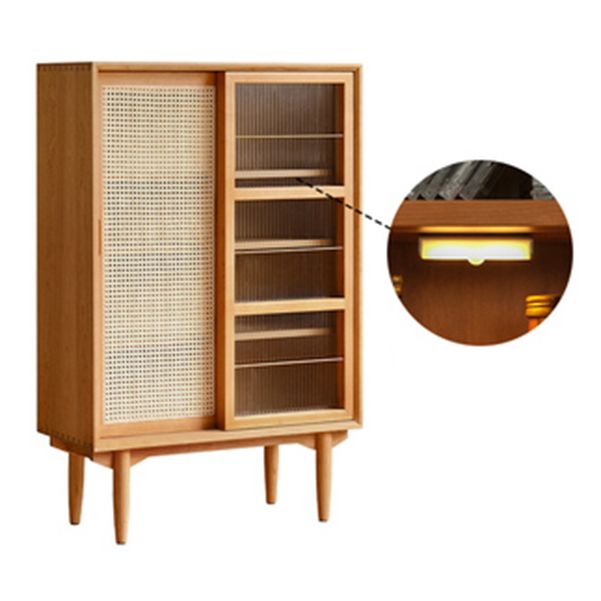 14.57"W Bookshelf Contemporary Style Solid Wood Bookcase for Home Office