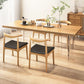 Modern Dining Table Set 1/5/7 Pcs Solid Wood Dining Table with Cow Horn Chairs